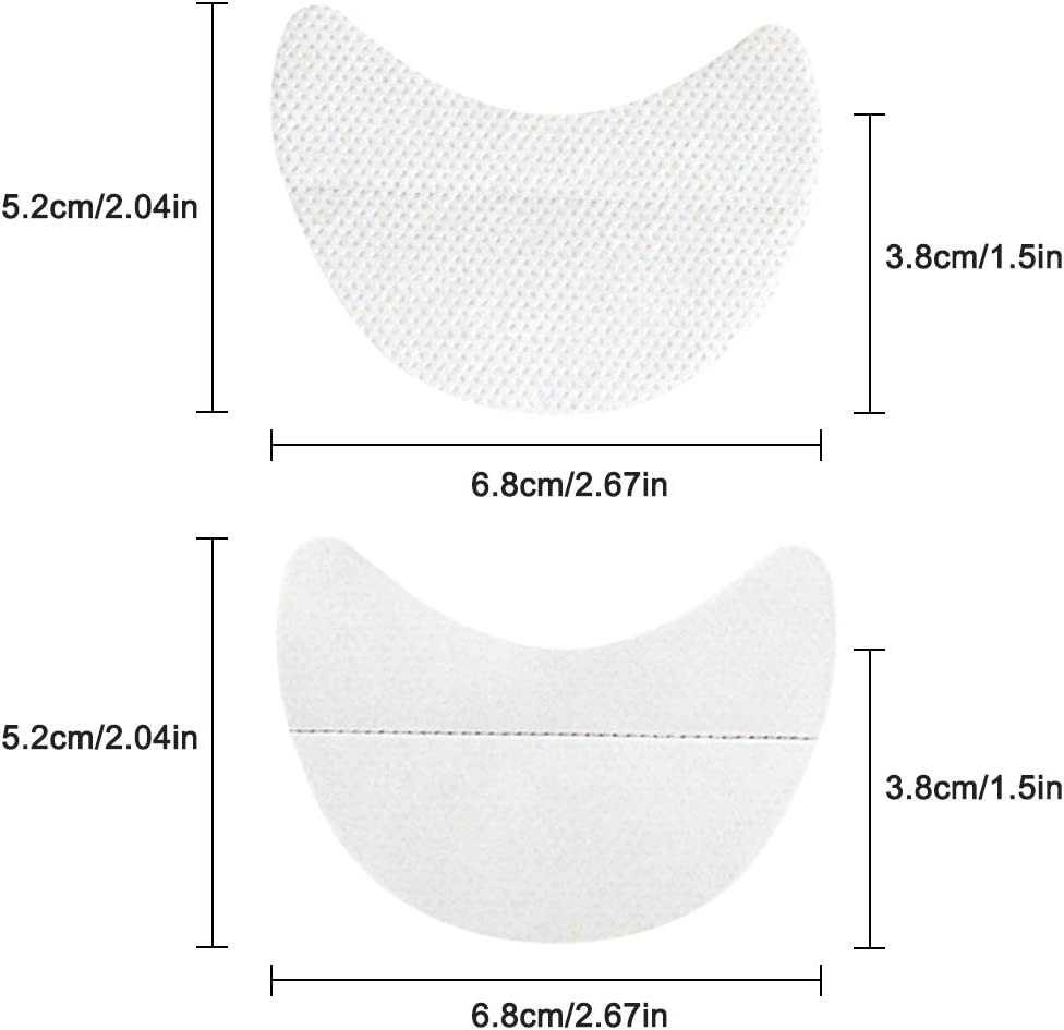 Sonku 150 Pcs Eyeshadow Stencils Pads, Eyeshadow Shields Lint Free under Patches for Eyelash Extensions,Tinting and Lip Makeup Residue image number 5