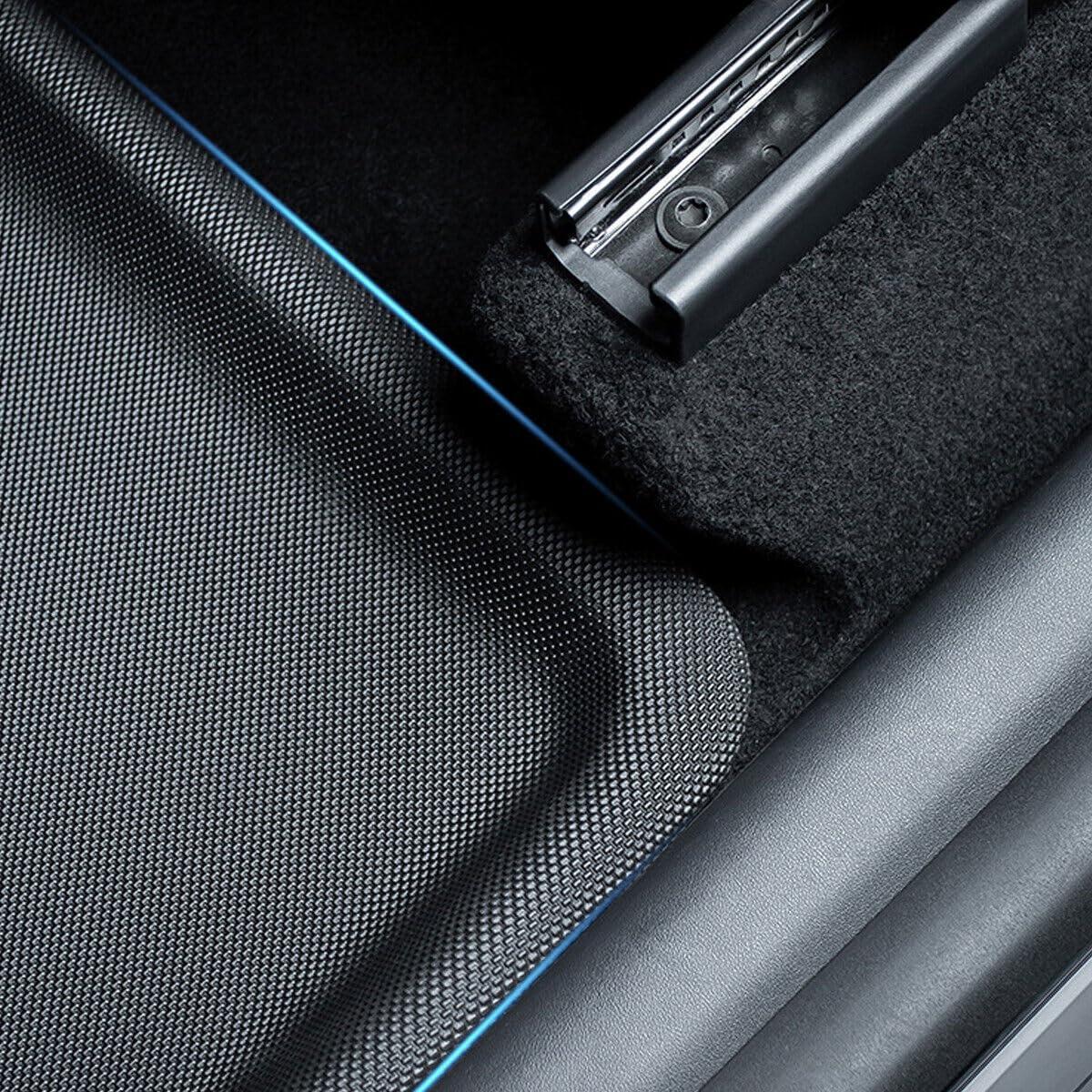 Ariv Hommey Tesla Model Y Floor Mats 2021-2024 Custom Fit All-Weather 3-Piece Set Car Foot Mats Eco-Friendly TPE Material Floor Liners Car Accessories (Not Fit 7Seat & Juniper) image number 2