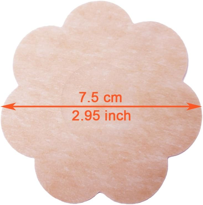 10 Pairs Non Woven Adhesive No Show Breast Petal Pasties Disposable Nipple Covers (Flower) image number 3