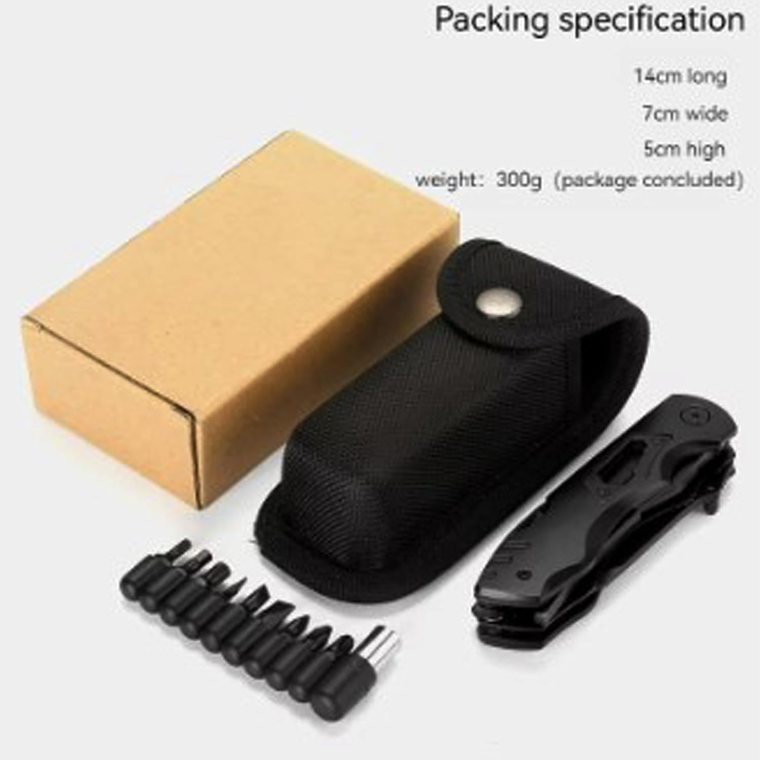 9 in 1 Multitool Knife - Pocket Knife - Folding, Survival Camping Knife with Pliers, Bottle Opener, Screwdriver, Saw, and More - Best Choice for Outdoor Activities image number 3