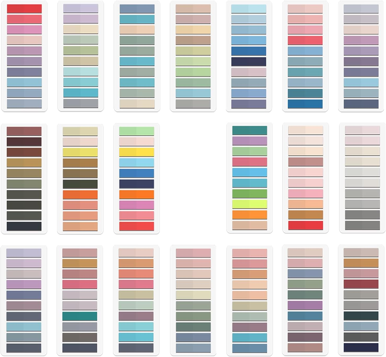 LEEGAWU 4000Pcs Sticky Tabs for Annotating Books Tabs Morandi Sticky Flags Clear Transparent Page Markers Strip Page Flags Colored Tabs,Multi-Colored Writable and Repositionable Book Flags Strip image number 5