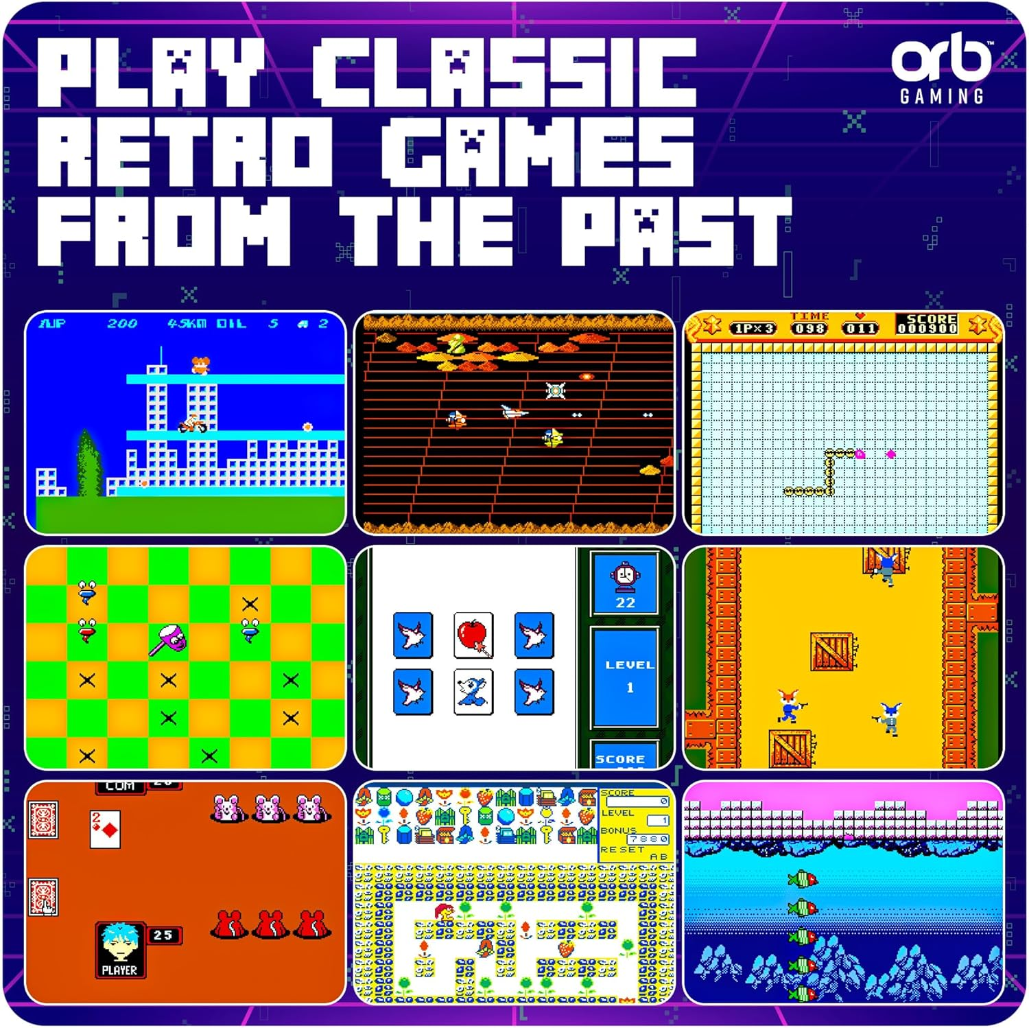 Thumbsup UK, ORB, Retro Handheld Console, 150 8-Bit Games, OR-RETHC image number 3