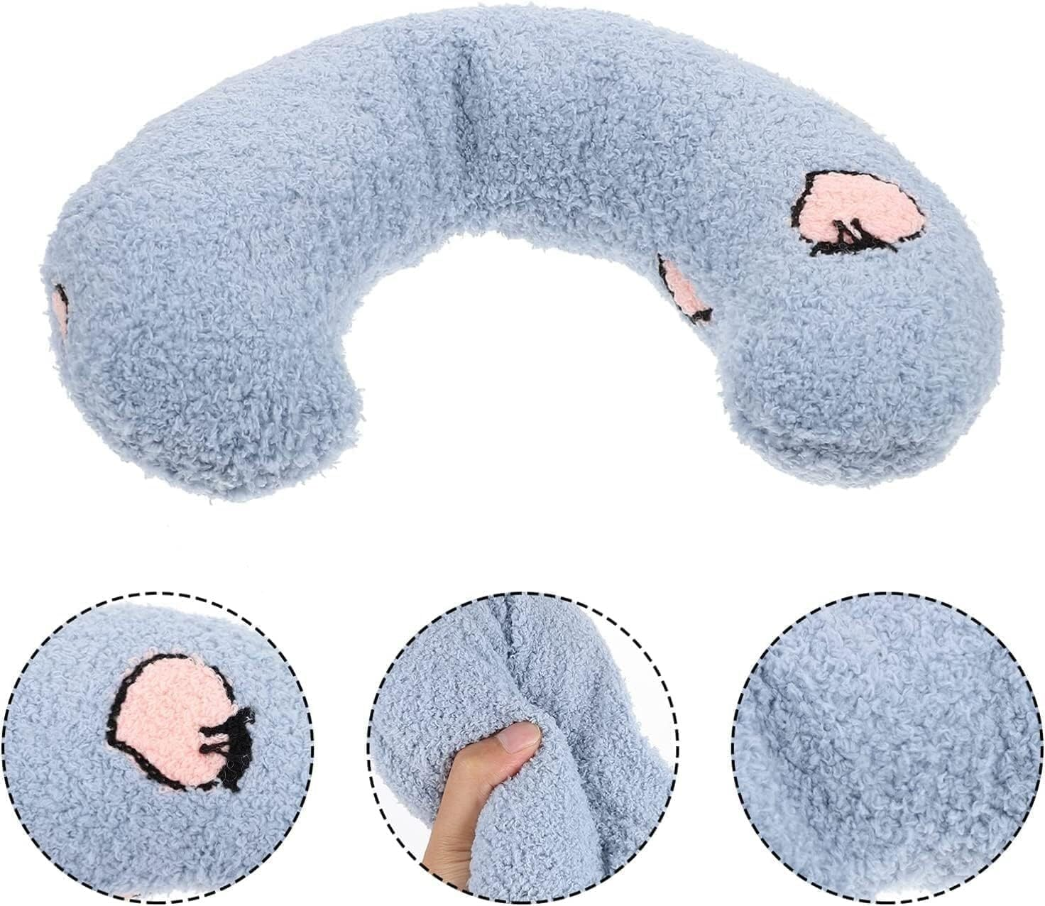 Calming Pillow for Pet, Pet U Shape Calming Pillow Pet Neck Pillow Dog Calming Pillow for Small Dogs Cats, Ultra Soft Fluffy Pet Calming Toy for Joint Relief Sleeping Improve Machine Washable (Size : image number 4
