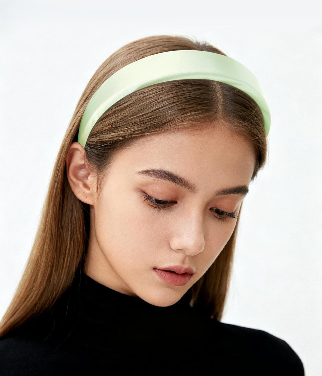 Axy Headband with Fabric Padded Candy Colours and Satin Covered - Beautiful Headband Hair Accessories Hair Band HRK7A (Dusky Pink)