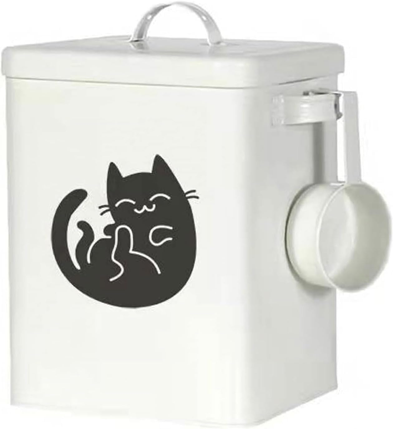 WADY Cat Food Container, Large Capacity Cat Food Storage Container, Airtight Pet Food Organizer for Cats & Dogs, Airtight Dog Food Storage Container (White) image number 1