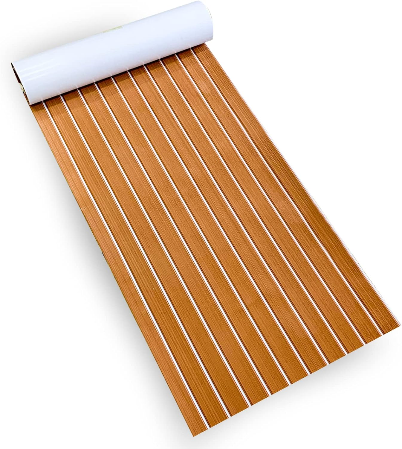 HXBYX Boat Flooring EVA Foam Boat Decking, Faux Teak Marine Mat Boat Carpet Sea Deck Marine Flooring for Motorboat RV Yacht Kayak Surfboard