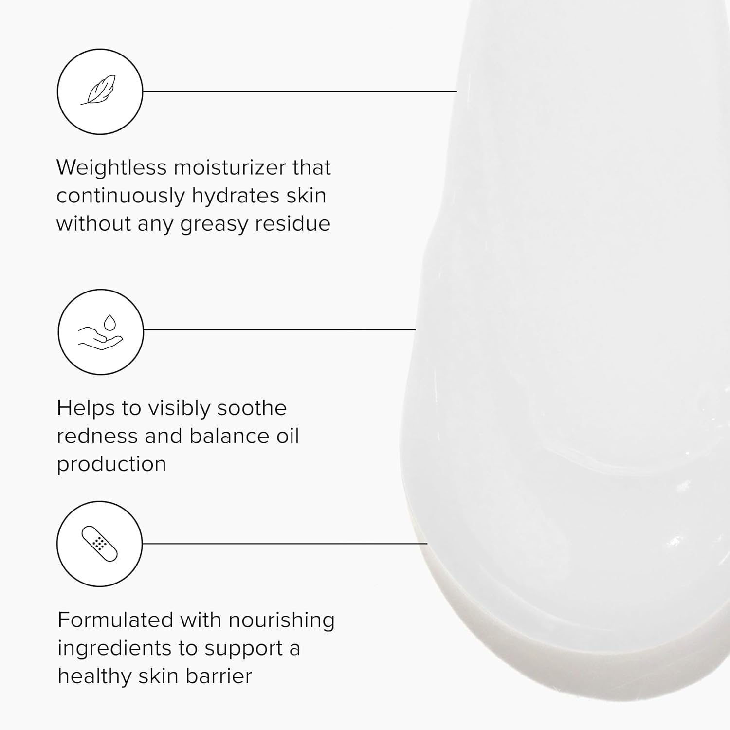 DRMTLGY Water Cr&eacute;me Face Moisturizer for Women & Men - Facial Moisturizer for Dry Skin - Lightweight Daily Moisturizer Face Cream image number 6