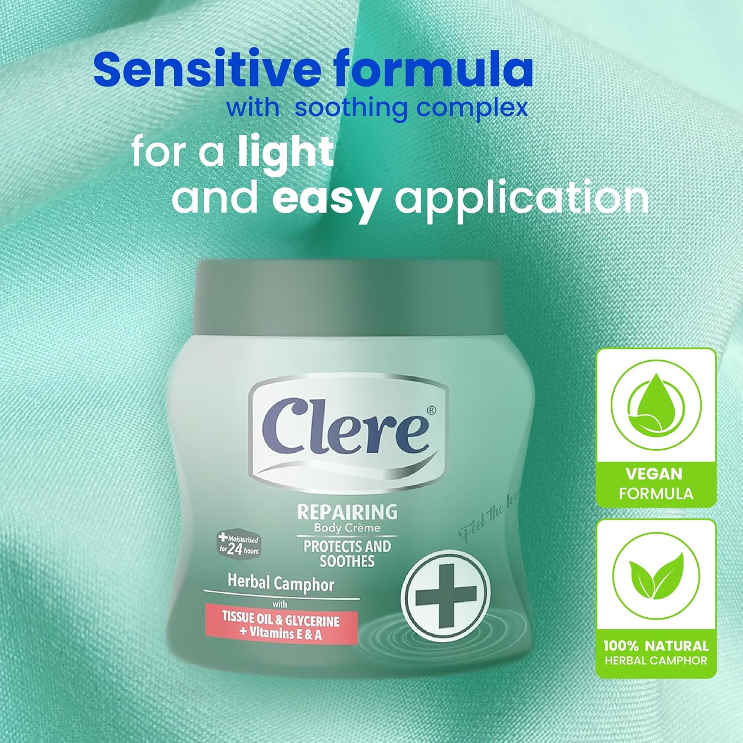 Clere Body Creme Herbal Camphor 500Ml image number 6