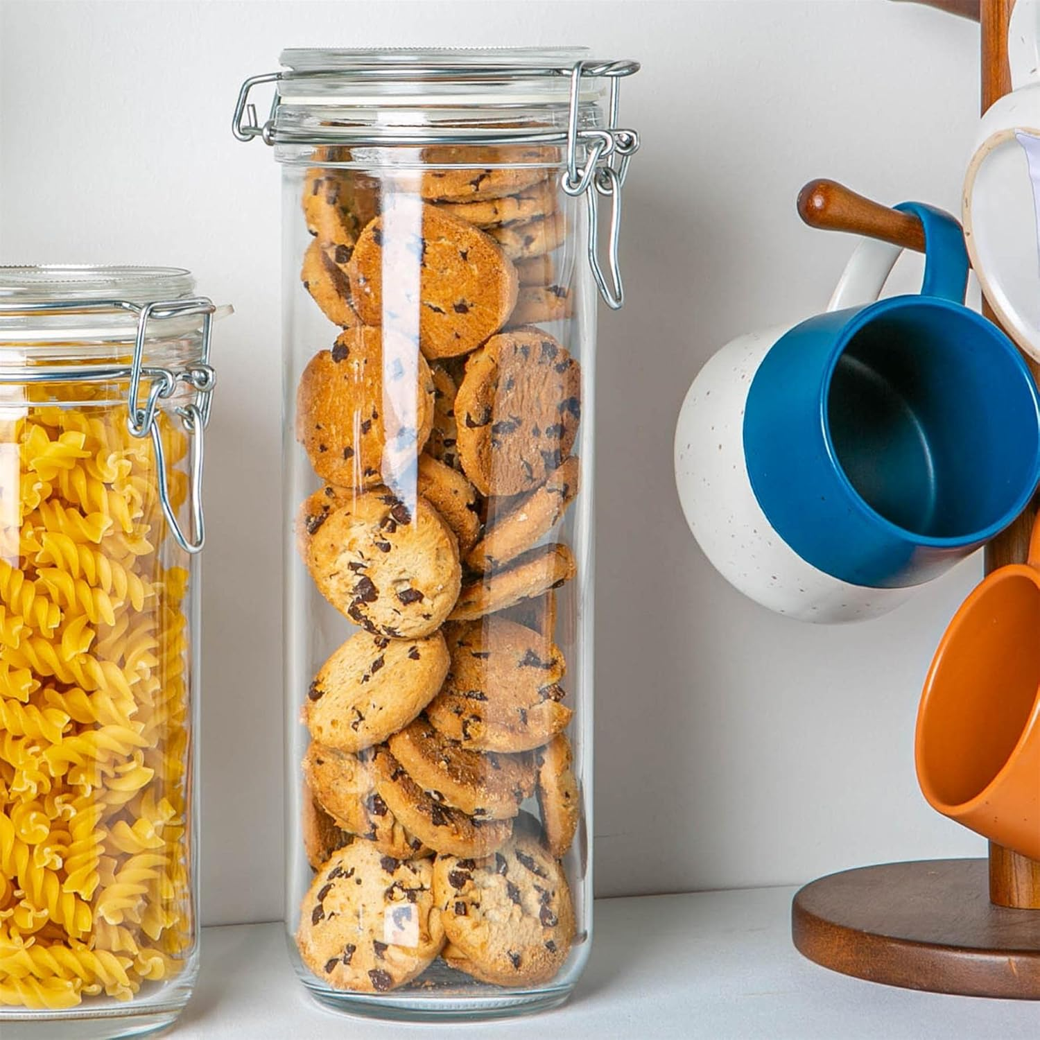 Rocco Bormioli Spaghetti Jar Fido Glass, Airtight Cap, Height 26 Cm image number 3