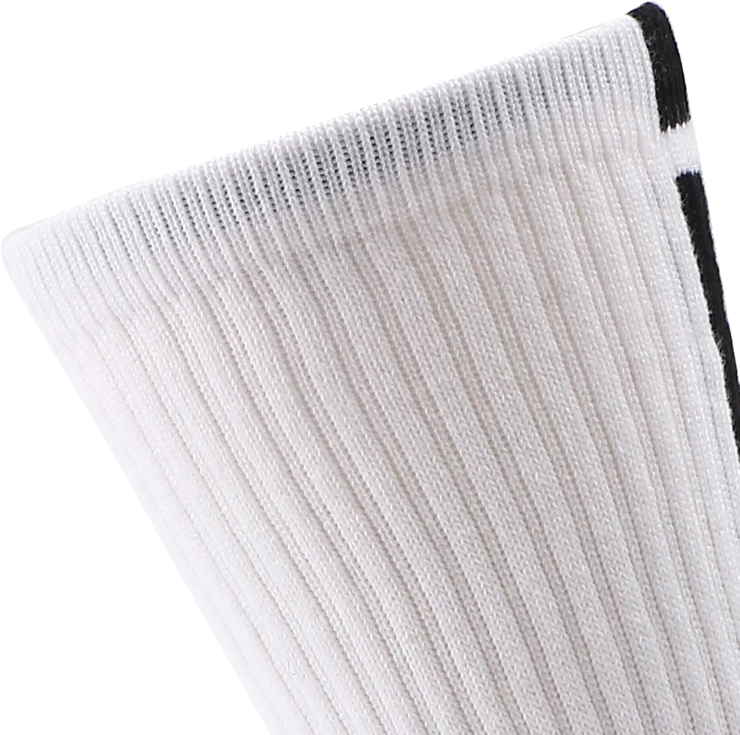 Dress Cici Men'S Mid Calf Athletic Socks, Polycotton Cushion Crew Running Socks (3 Pairs) - Black+White image number 5