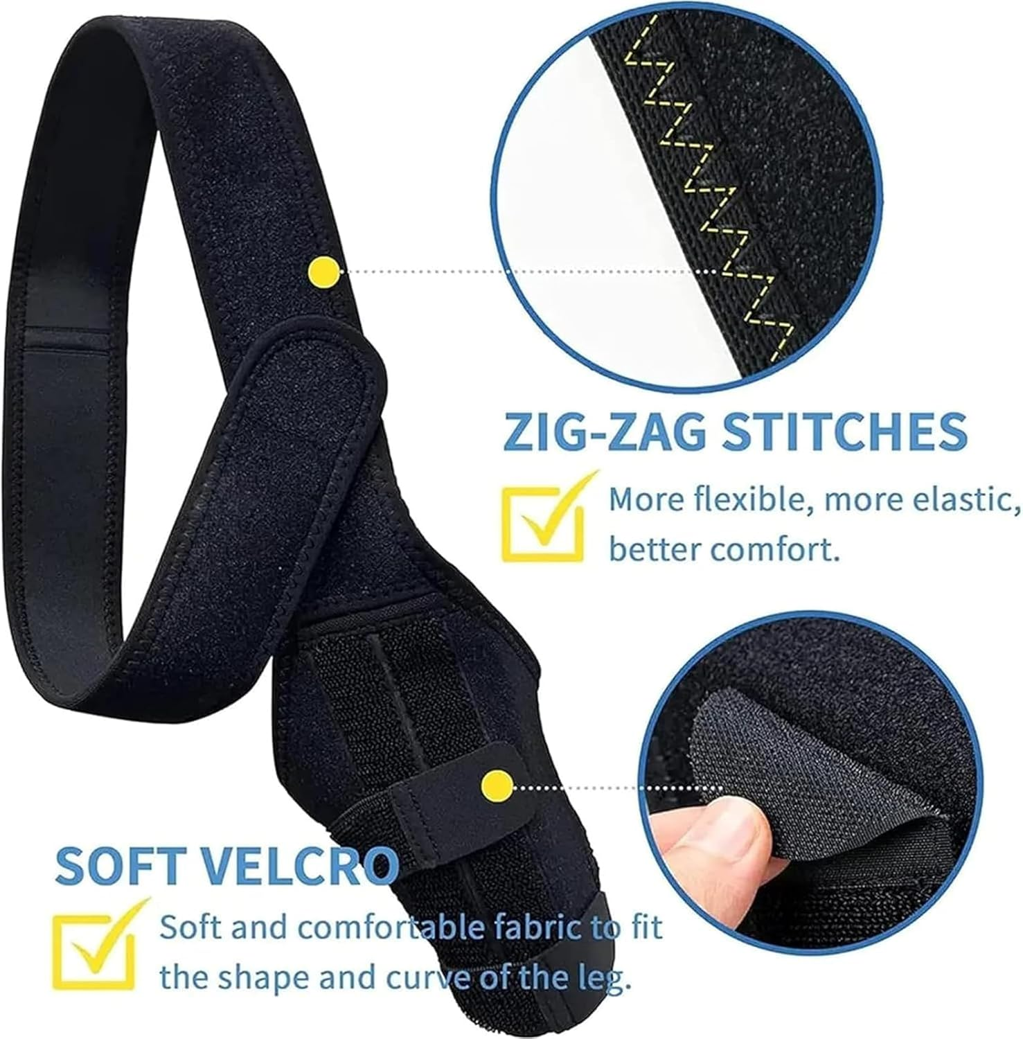 Visuivit Dog Knee Brace for Support with Cruciate Ligament Injury, Arthritis and Knee Cap Dislocation, Better Recovery ACL Brace, Adjustable Rear Leg Braces Dogs, Pet Brace (M, Normal Style) image number 4