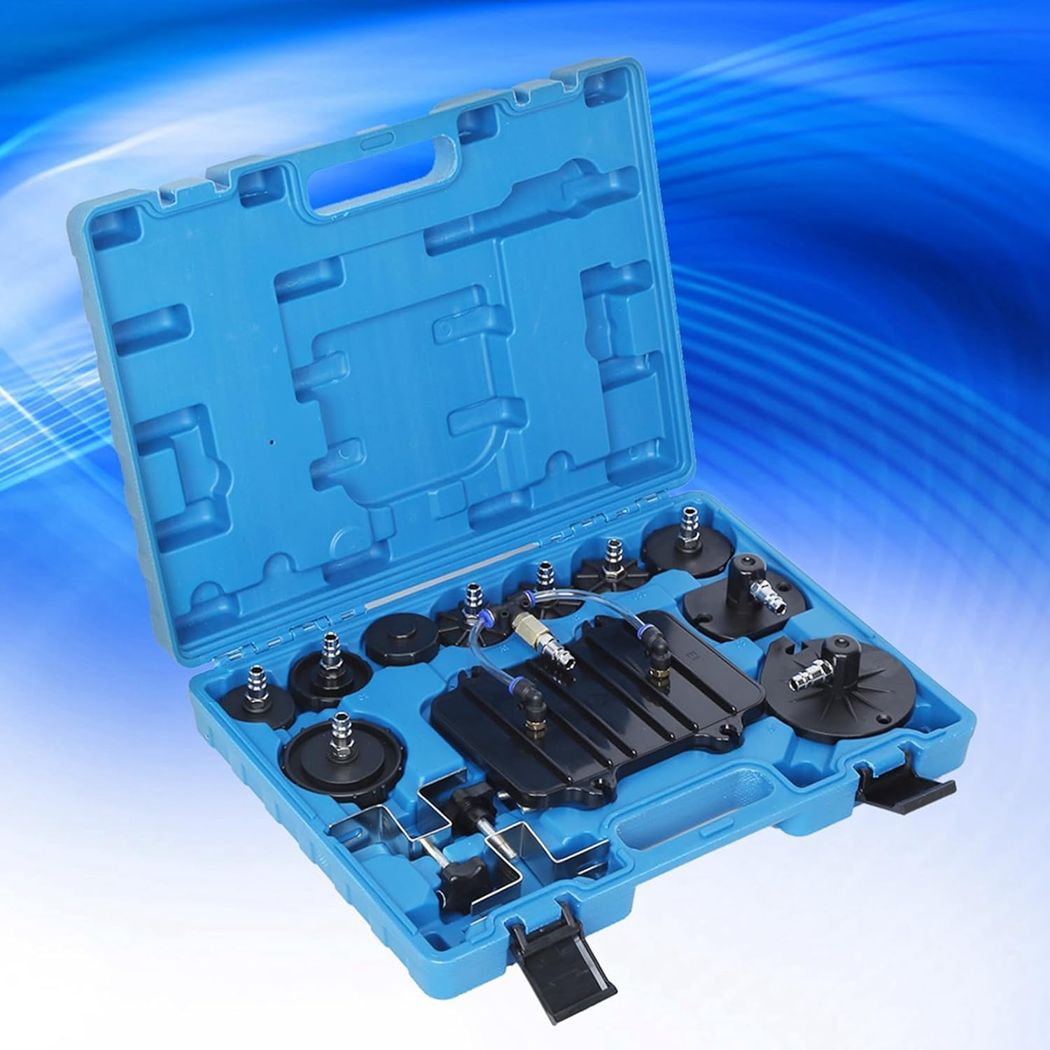 Compressed Air Brake Bleeder Adapter Steel Quick Connection Set for Most Vehicles