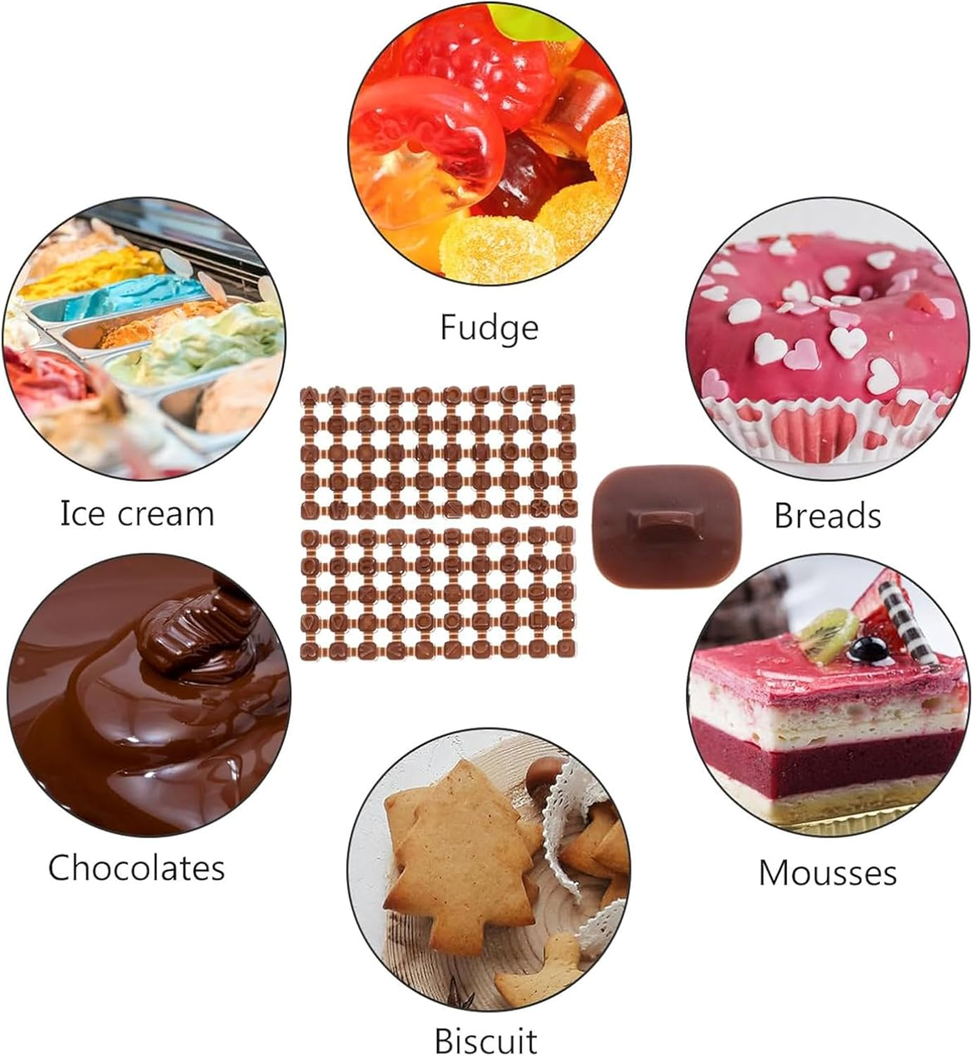 3-Piece Polymer Clay Letter Stamp Set: Double-Sided Alphabet Pottery Stamps for Creative Clay Projects image number 3