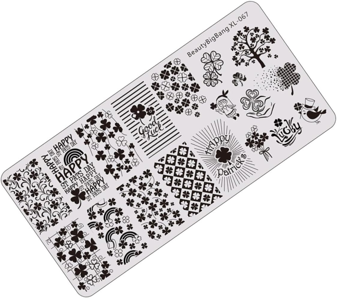 LOORGVEL Saint Patrick'S Day Nail Art Stamping Plate Templates for Creative Manicure Designs for Nail Salons and Enthusiasts Easy to Use Stencils image number 5
