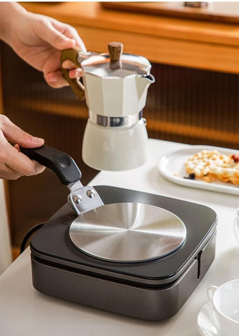 5 Inch Stainless Steel Heat Diffuser Plate - Cooktop Heat Diffuser Cooking Induction Adapter for Moka Pot & Small Cookware, Compatible with Gas & Electric Stoves image number 5