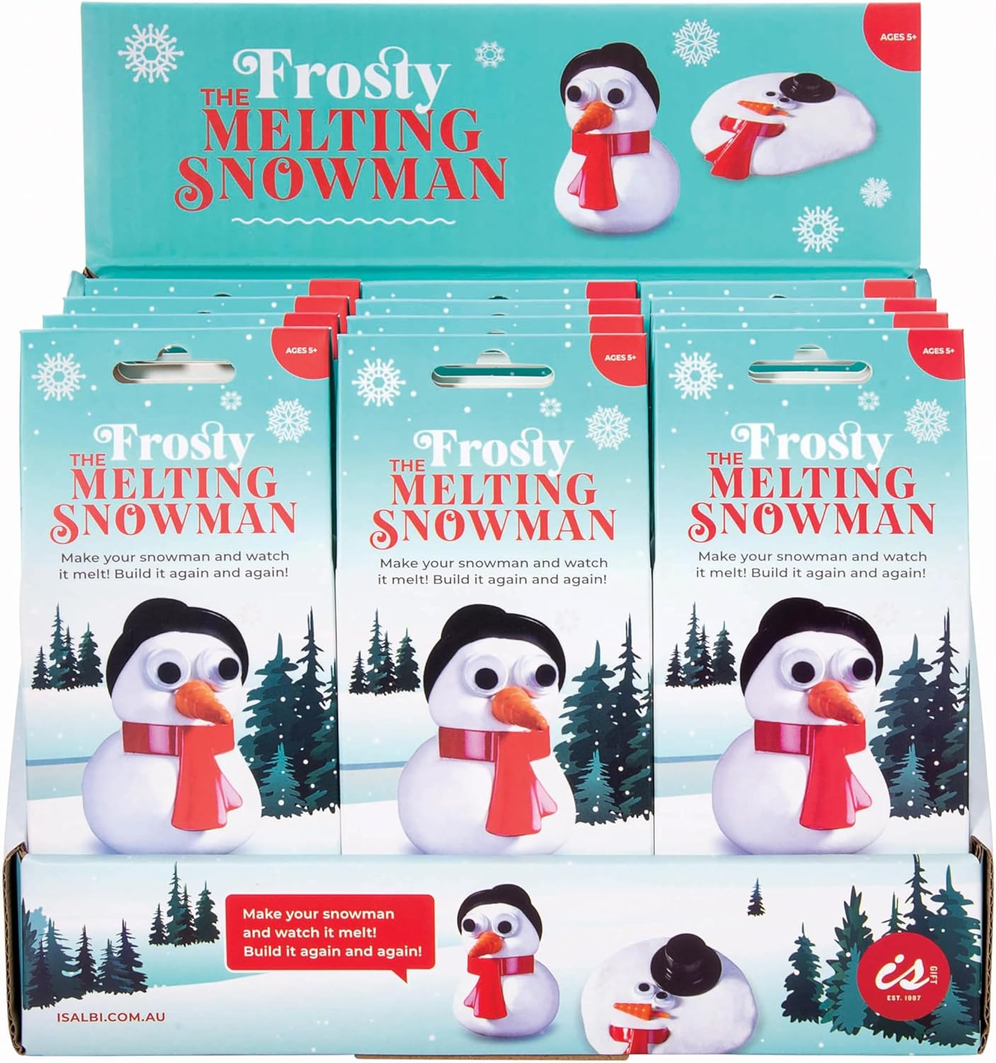 Is Gift Frosty the Melting Snowman White 10X8.5Cm - Fun DIY Putty Snowman with Accessories, Watch Him Melt & Rebuild, Sensory Play for Kids Aged 5+, Great for Christmas Gifting image number 3