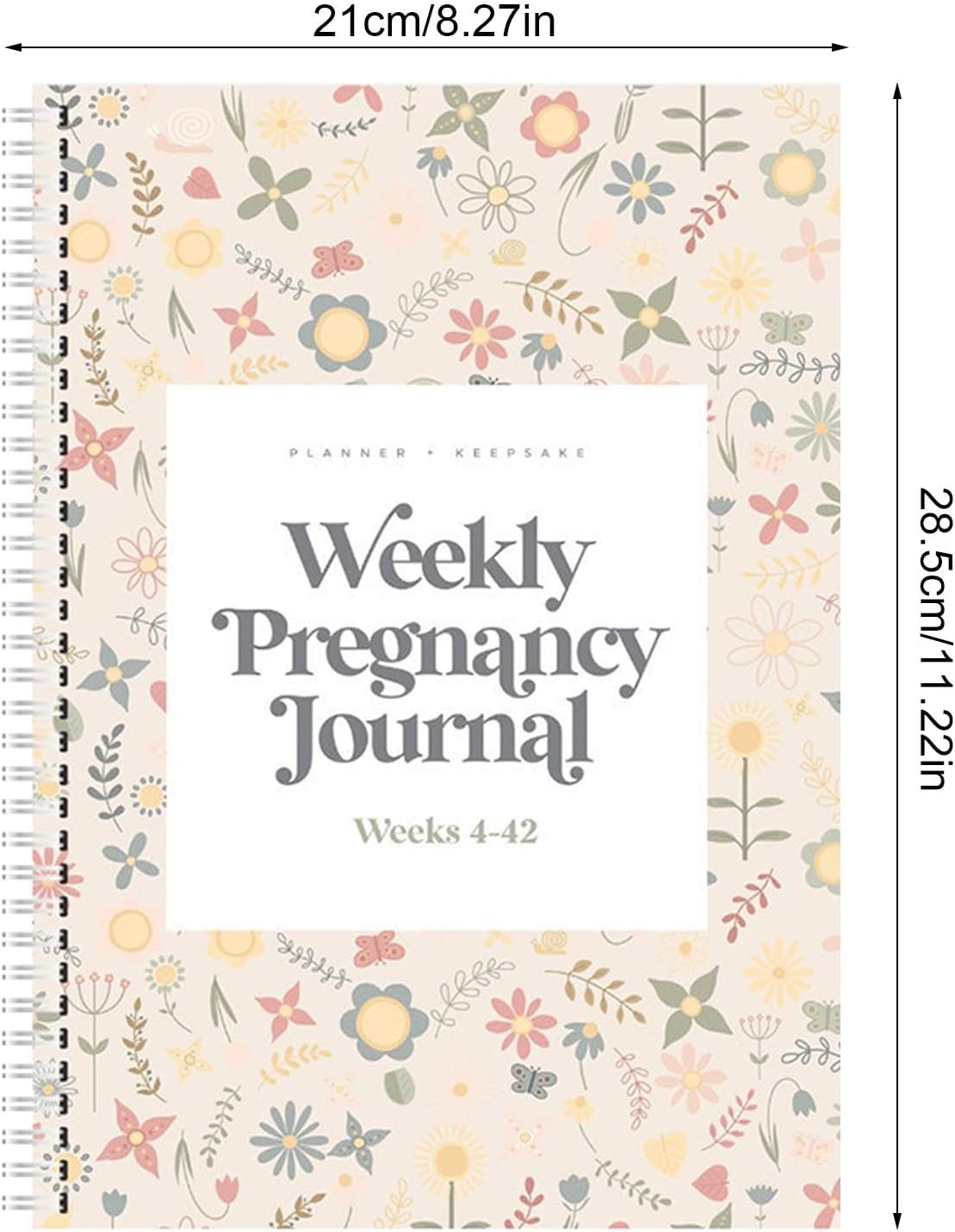 Maternity Journal | Calendar for Pregnancy Planner | 8.3X11.2 Inches Pregnancy Journal Book Planner Expecting Mom Must-Haves Weekly Organizer to Track Milestones for Moms image number 2