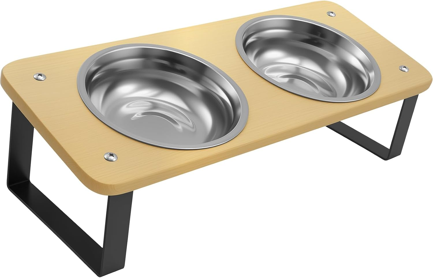 MFAUCAZB Elevated Cat Food Bowl, 15&deg; Tilted, anti Vomiting, Detachable, Dog Feeding Station