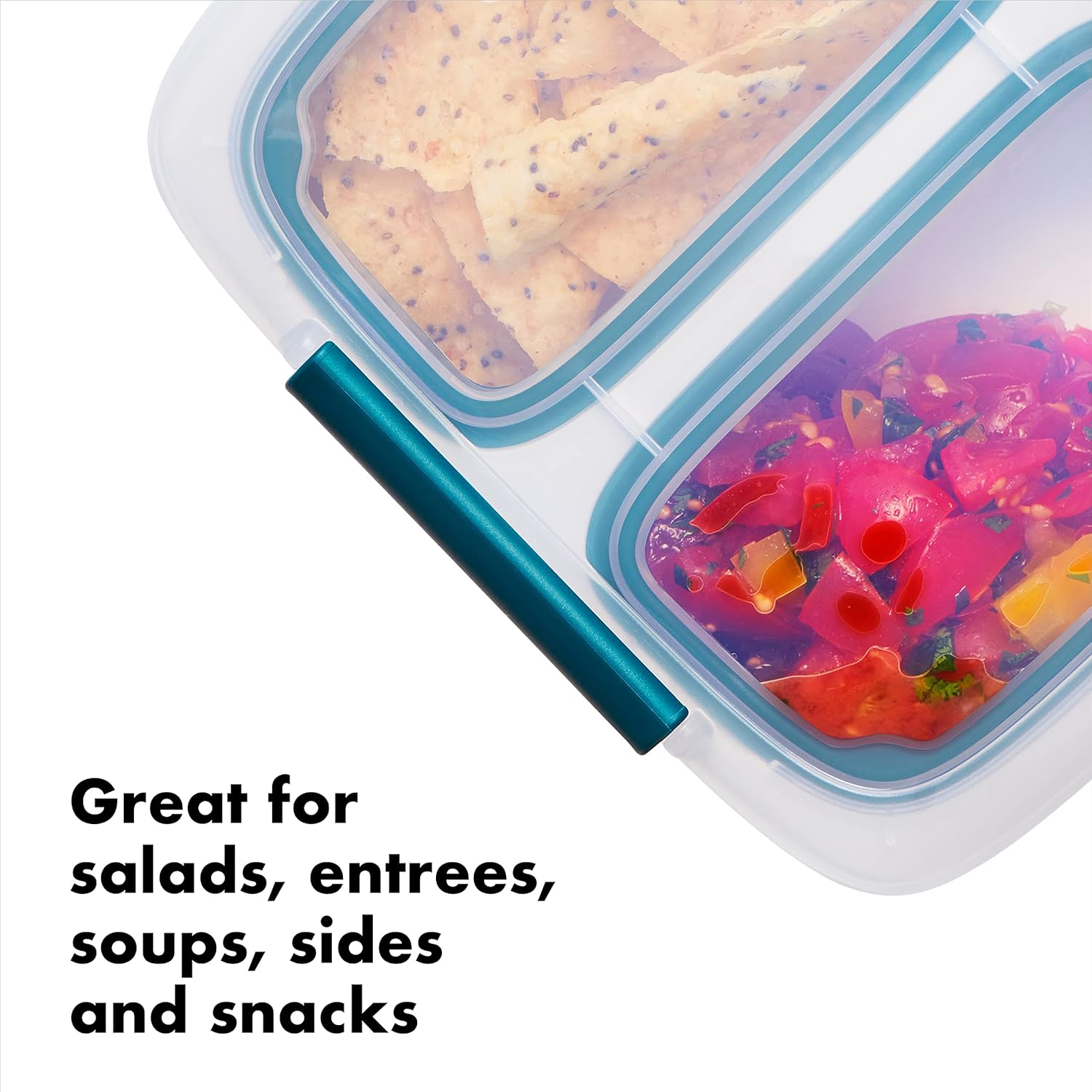 OXO Prep & Go 20-Piece Food Container Set, White