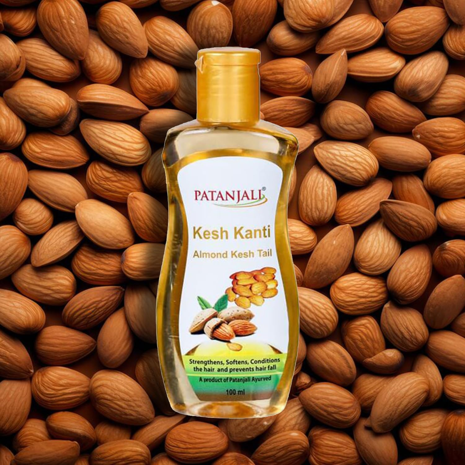 Patanjali Kesh Kanti Almond Hair Oil - 100Ml / 3.38 Fl Oz image number 3