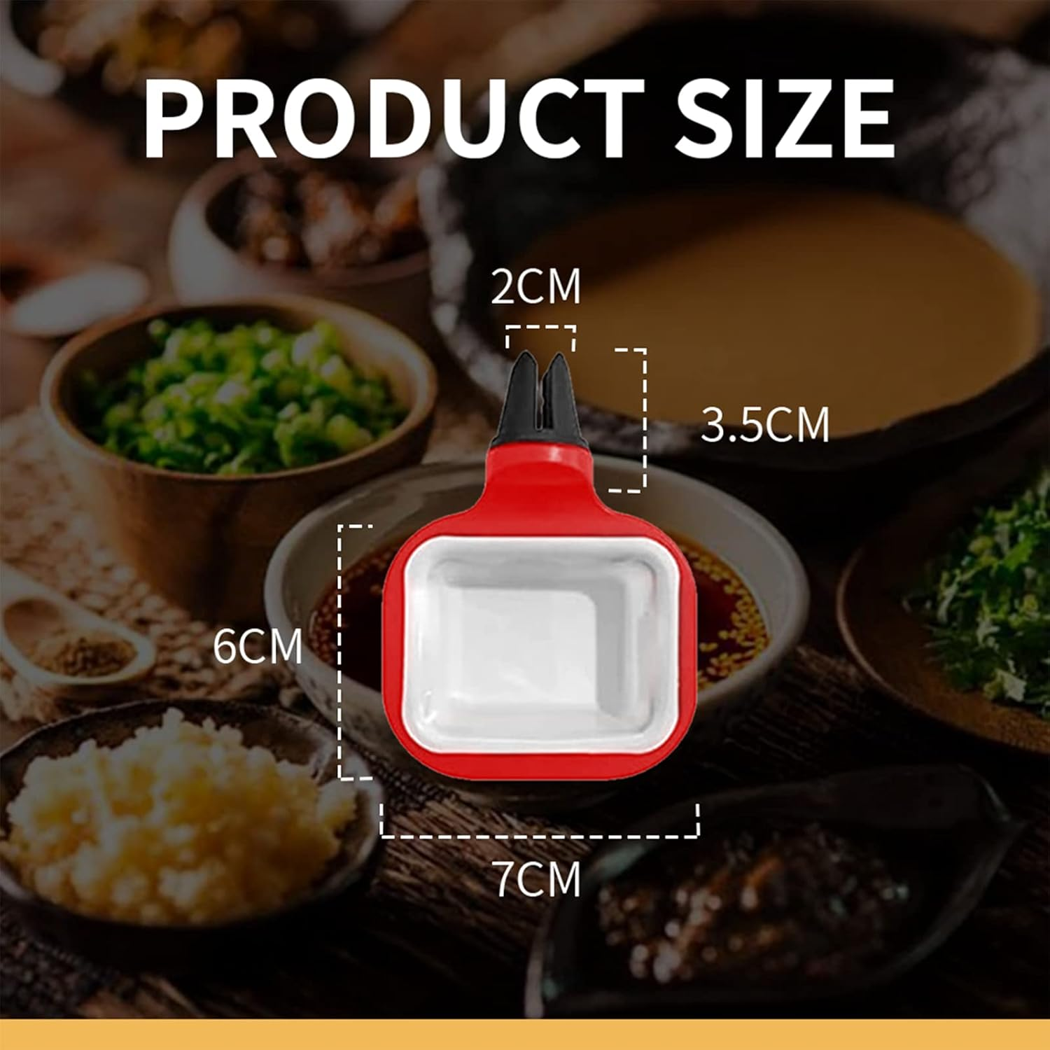 2Pack Sauce Holder for Car Sauce Holder Vent Dip Clip an In-Car Sauce Holder for Dipping Sauces and Car Vent Ketchup All Vehicle Car Vent Sauce Dipping Dish Container (RED) image number 1