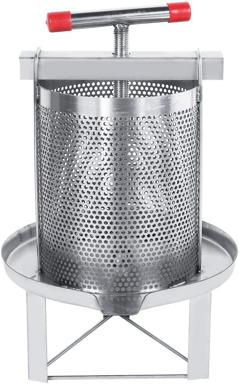 Beekeeping Tools Manual Mesh Honey Wax Press,Stainless Steel Household Manual Honey Presser Wax Press Beekeeping Tool with Filter Making Equipment for Self in Home image number 2
