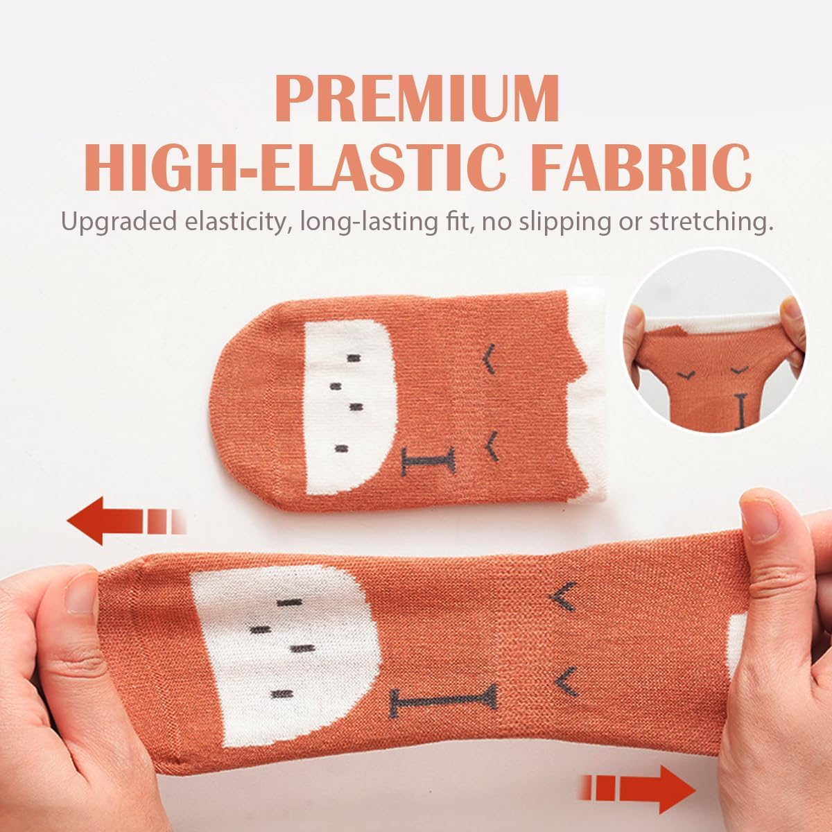 Unisex Baby Non-Slip Socks, Toddlers Kids Soft Cotton Crew Socks with Grippers Crawling Socks for Babies Non-Skid Ankle Socks for Boys Girls Newborn Infant 0-12 Months/1-3/3-5 Years image number 5