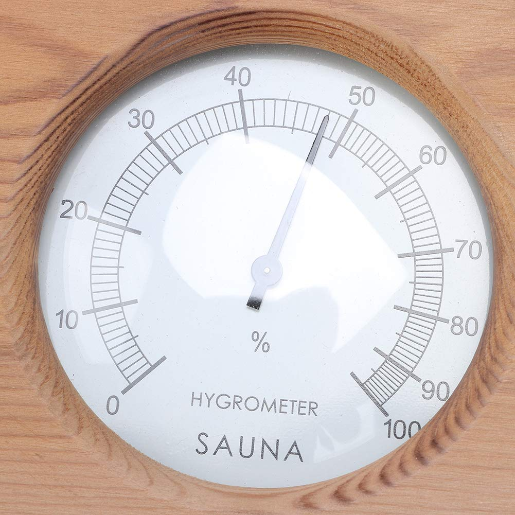Zerodis 2 -In -1 Cedar Wood Hygrometer Thermometer Hygrometer image number 3