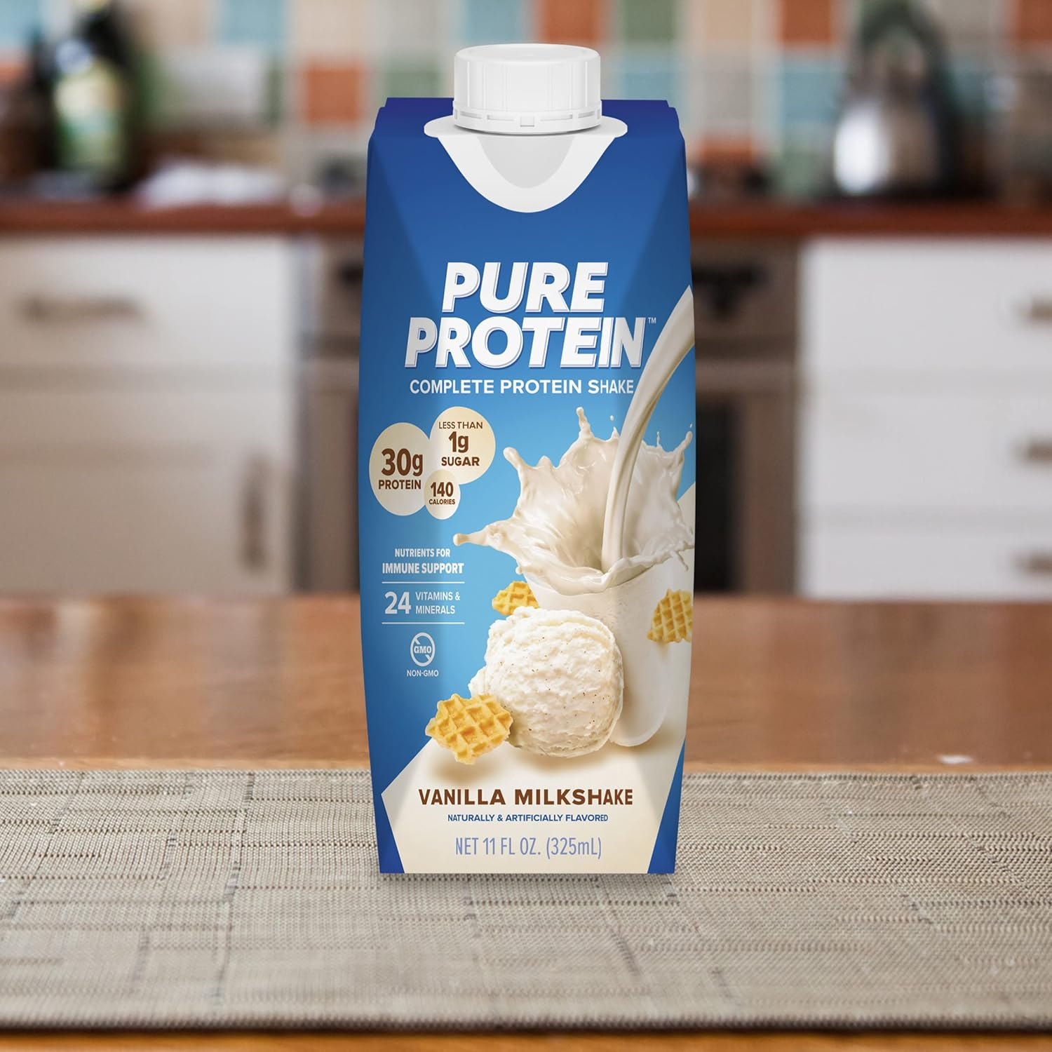 Pure Protein Pure Protein Complete Ready to Drink Shakes, High Protein Vanilla 11Oz, 12 Count image number 2