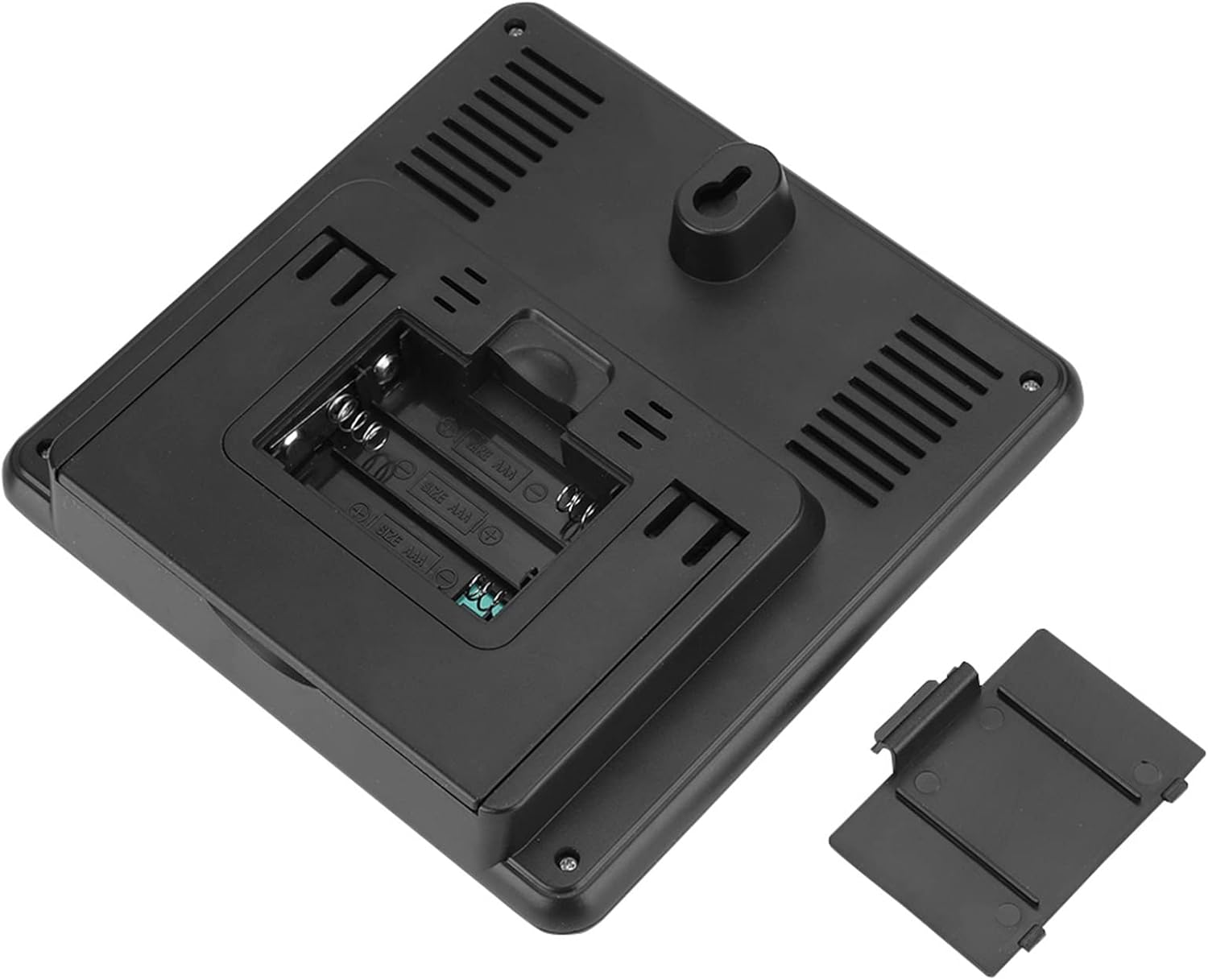 Wireless Weather Station with Alarm Clock, Digital Indoor Outdoor Thermometer Hygrometer Humidity Gauge with Weather Icons, Weather Forecast, Time Display (Black) image number 1