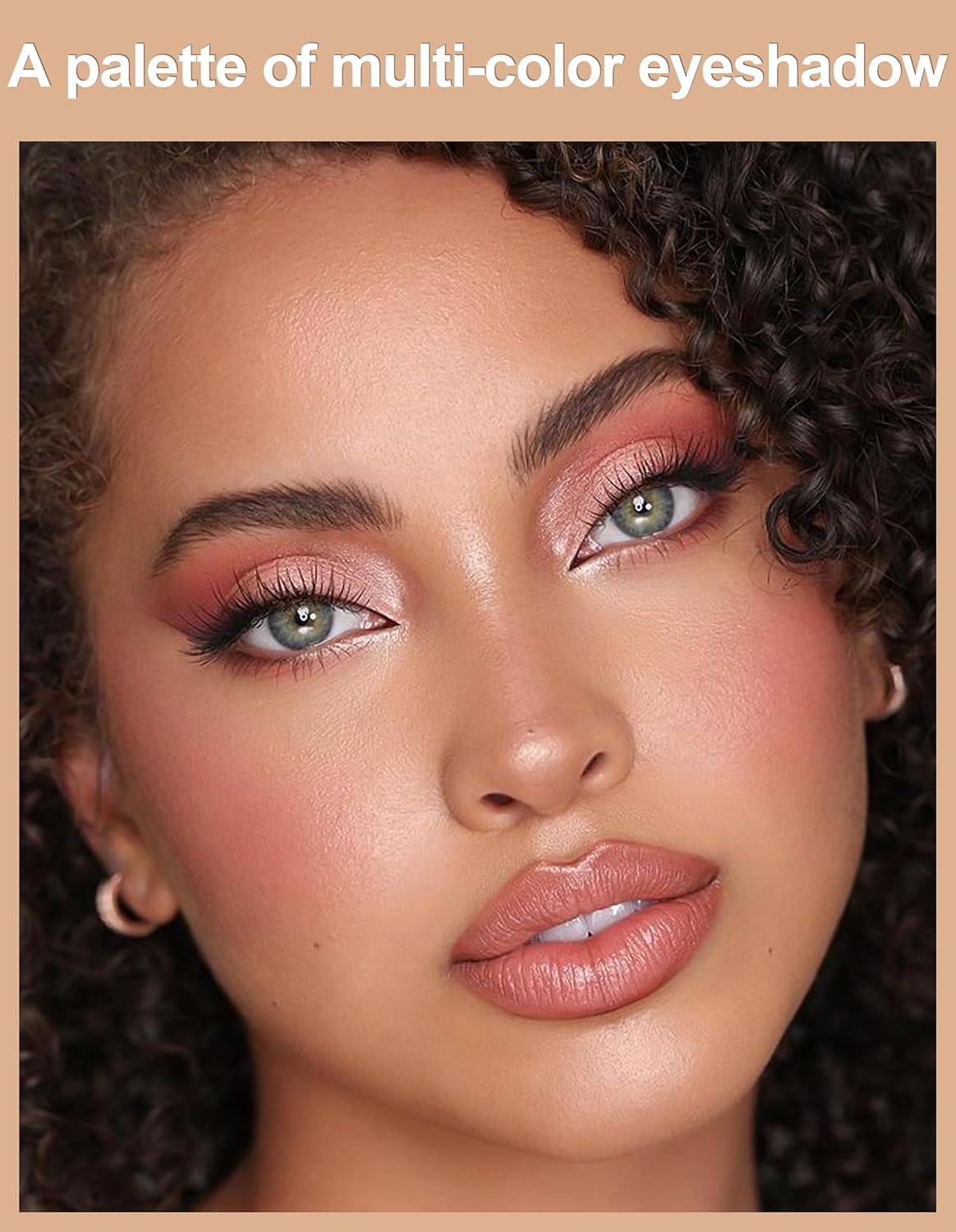 AU12 Colors Matte Shimmer Eyeshadow Palette, Highly Pigmented Eye Shadow Colorful Pearly Glitter Portable Eye Pallet, Waterproof Long Lasting Makeup Palette Cosmetic Neutral image number 2