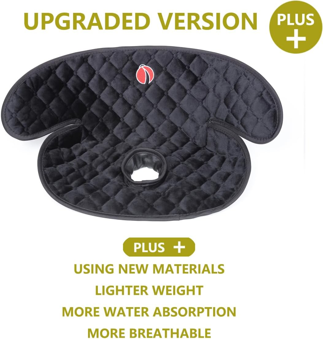 Baby Piddle Pad Car Seat Liner,Potty Training Car Seat Protector with Waterproof Liner for Child Safety Car Seat Stroller and Dinner Chair,Machine Wash and Dry（Rhom-Black） image number 5