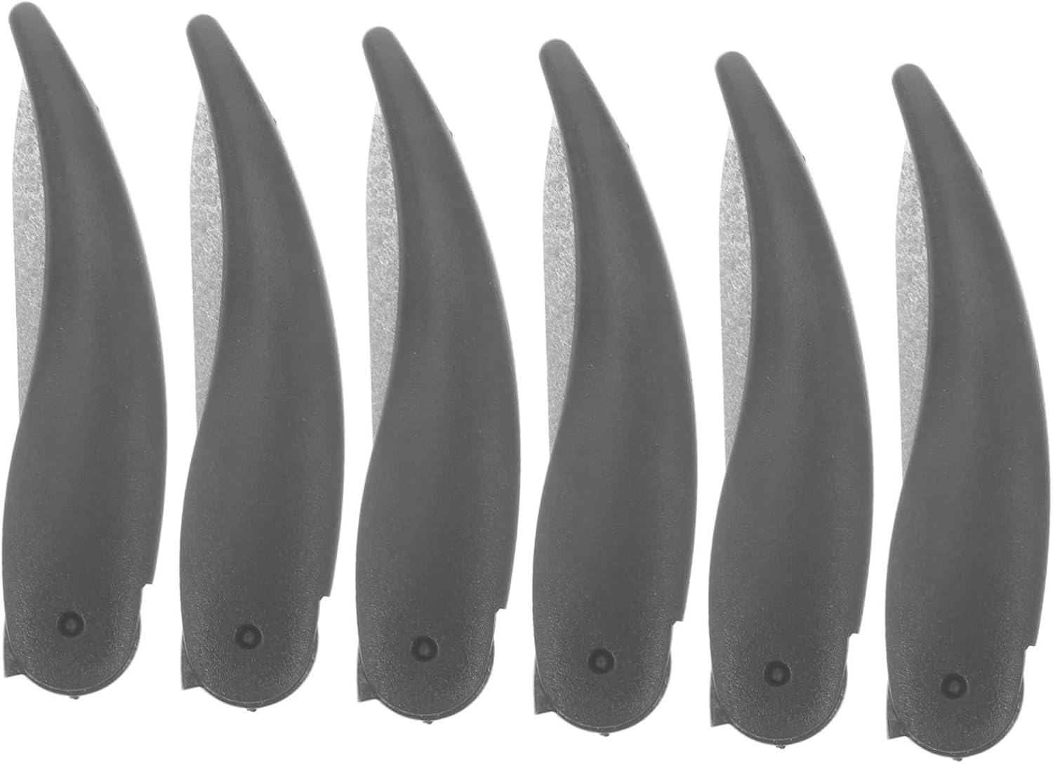 NULYLU 6Pcs Double Sided Nail Files Ox Horn Nail File Polishing Strips Accessories for Women image number 4