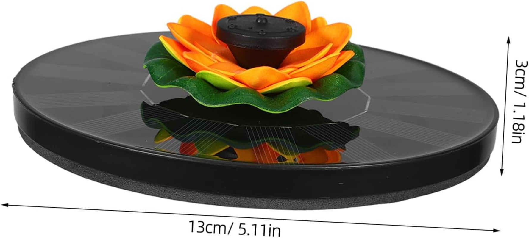 Gatuida Solar Powered Lotus Floating Fountain Solar Fountain Pump for Bird Bath Garden Pool Outdoor Water Feature Easy Installation image number 3