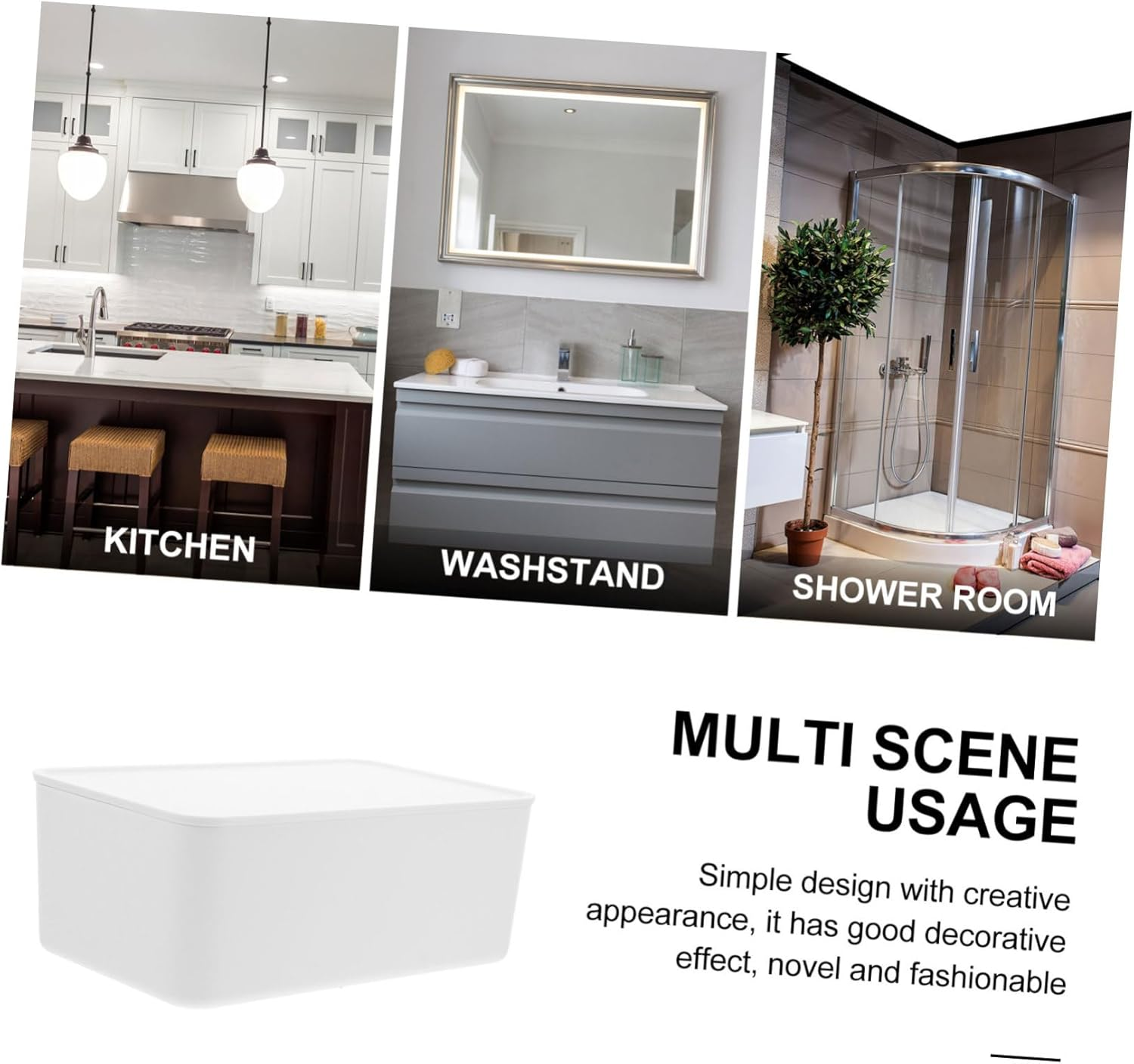 Wet Tissue Storage Box Wipe Dispenser Lid Plastic Box Organizer for Bathroom and Kitchen for Holding Wet Wipes image number 2