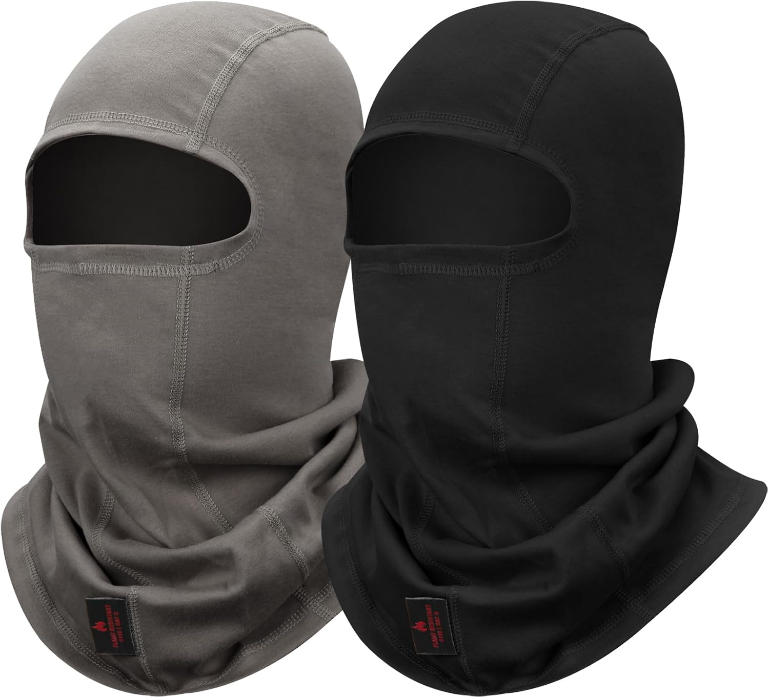 2PACK FR Balaclava Welding Hood 100% Cotton Full Face Cover Mask HRC2 Neck Protector Arc Flash Head Covering