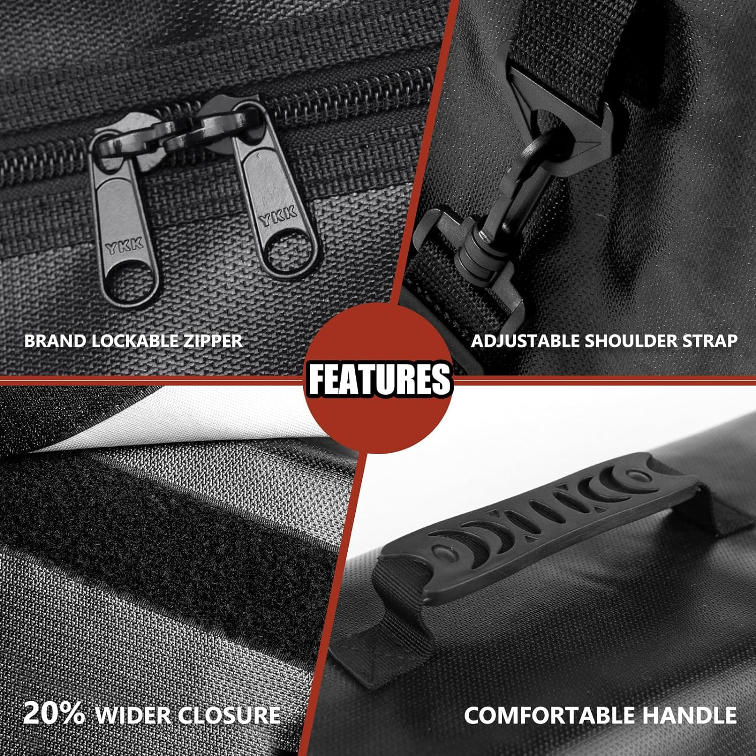 ROLOWAY Large Fireproof Bag 5200&deg;F Heat Insulated (17 X 12 X 5.8 Inches), Fireproof Document Bag with Fireproof Money Bag for Cash Safe, Fireproof Document Box, Fireproof Safe Bag for Document Safe image number 5