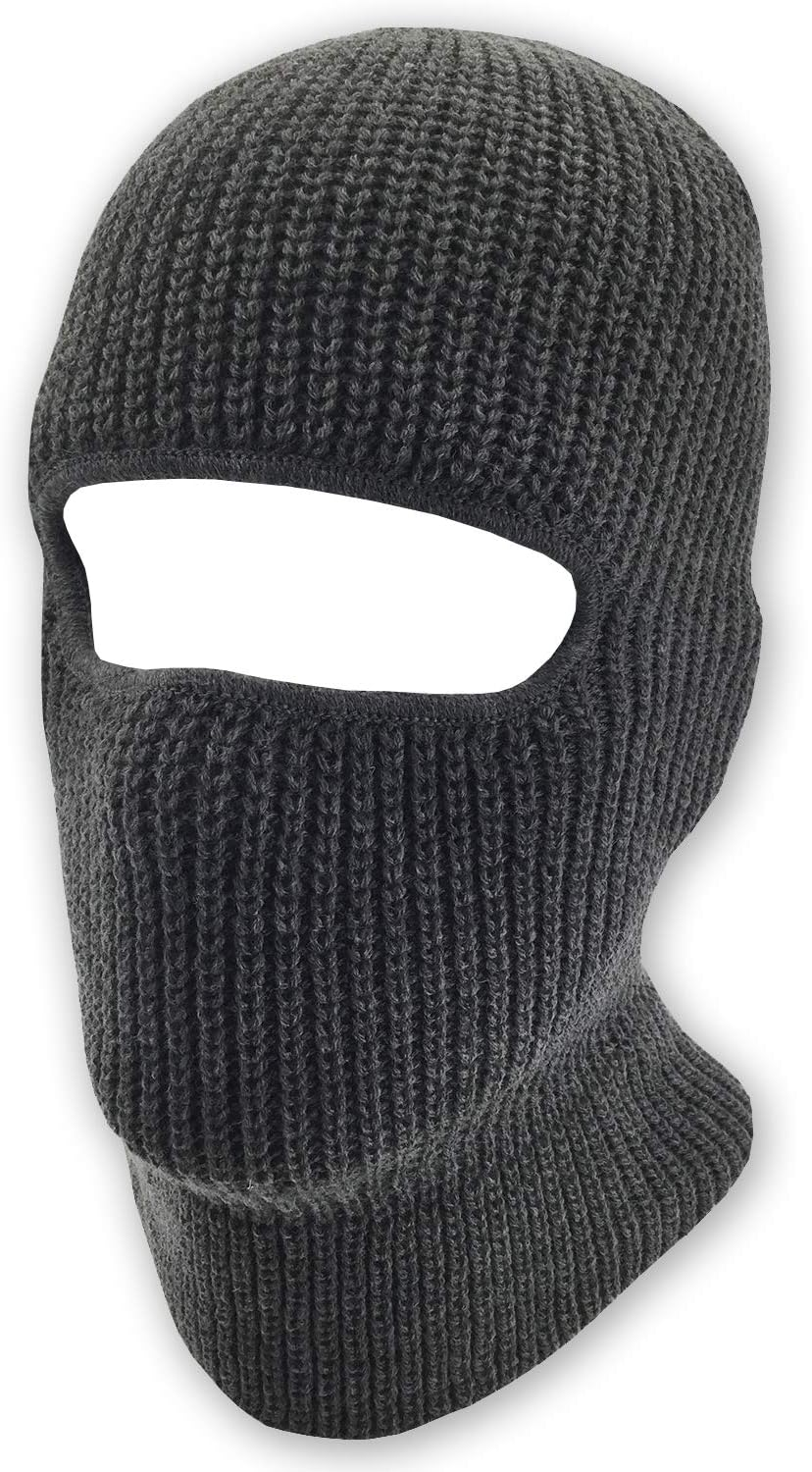 Double Layered Knitted One Hole Ski Mask - Assorted Colors Tactical Paintball Running