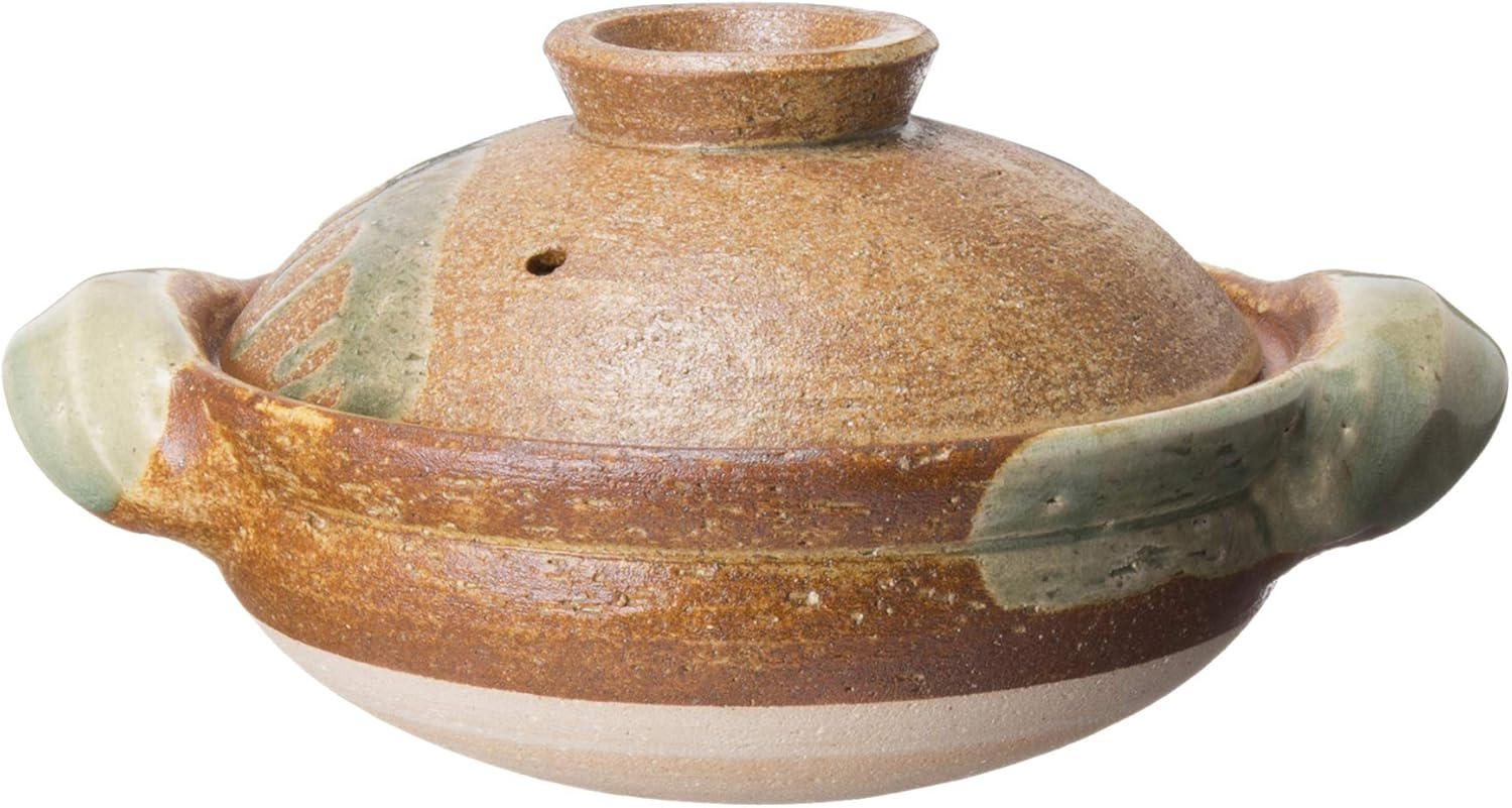 Hase Seien Potter, IGA, Approx. 8.3 Inches (21 Cm), Approx. 28.7 Fl Oz (800 Ml), Direct Fire, Microwave, Oven Safe, IGA Glaze, Brown, Made in Japan ANI-21 image number 3