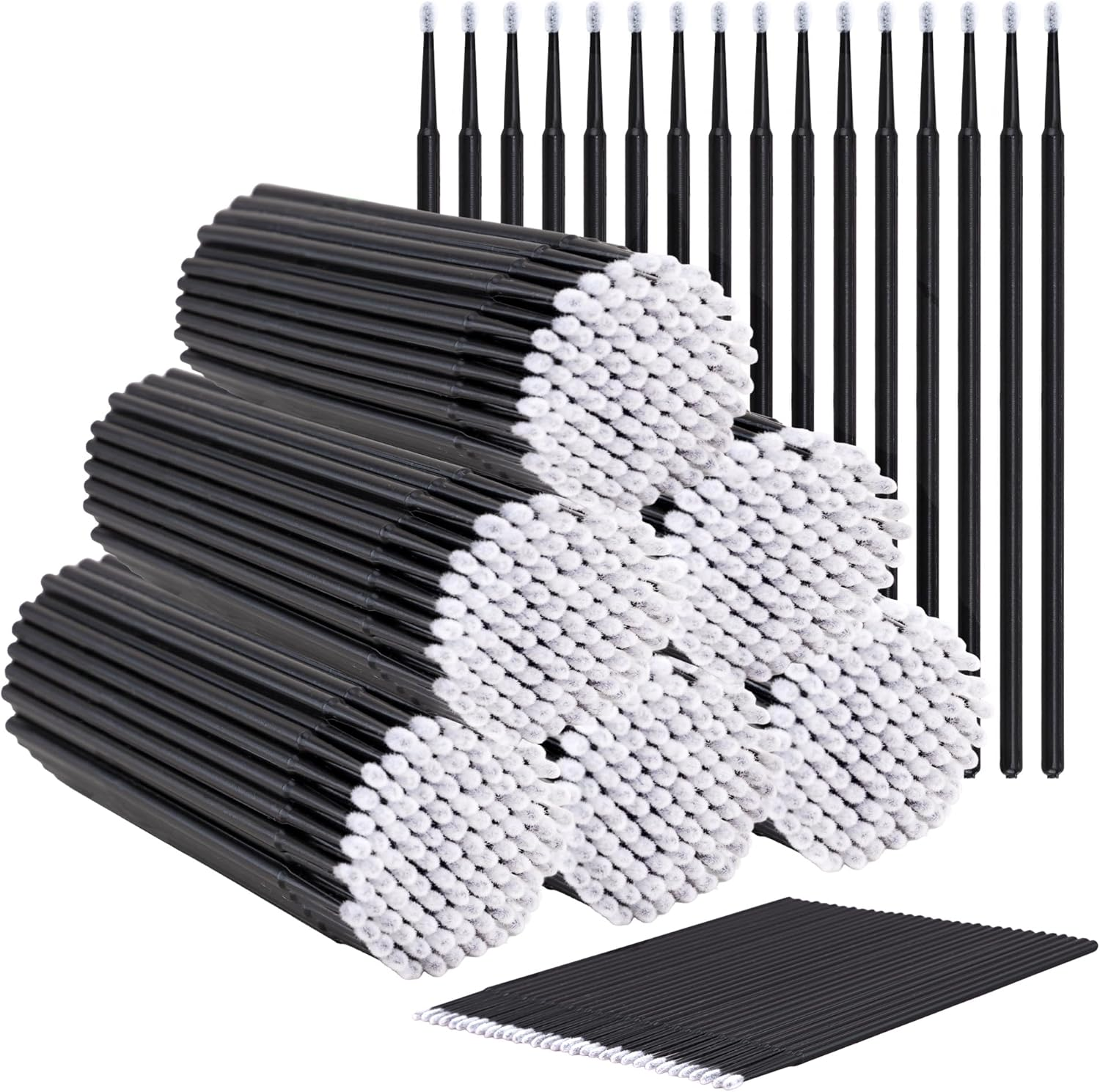 COCIDE 1400Pcs Micro Swabs Disposable Mascara Wands Makeup Applicators Eyelash Brushes Microswabs Lip Brush for Extensions Eyeliner Microbrush Spoolies Mini Tips Tools Eyebrow Stuff Lipgloss Sticks image number 5