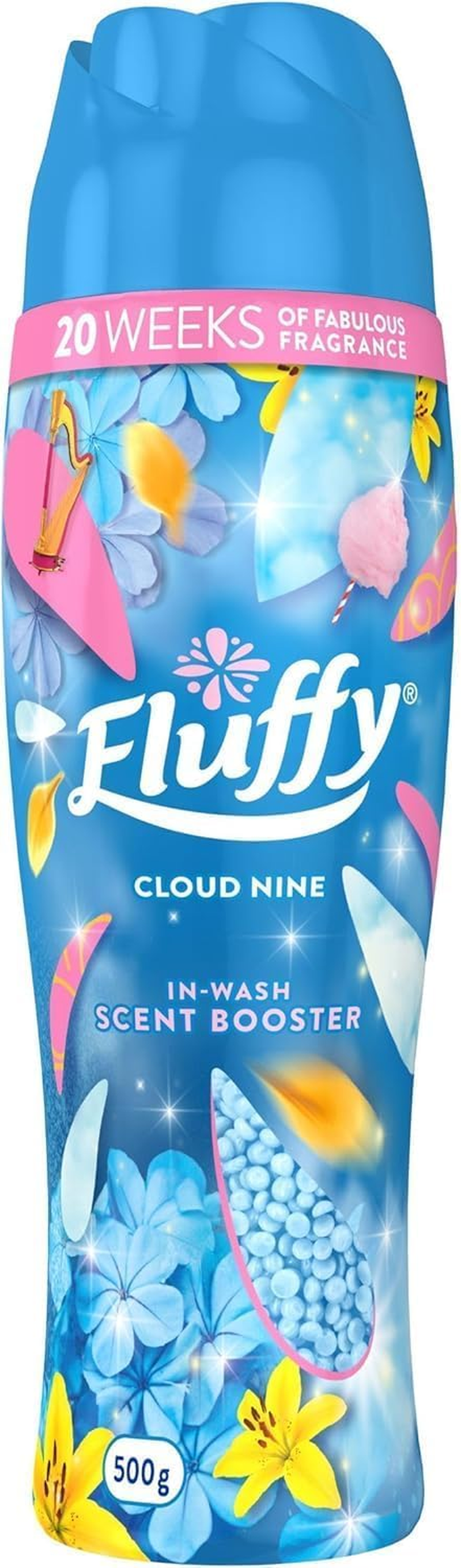 Fluffy Laundry In-Wash Scent Booster Beads, 500G, Cloud Nine, Long Lasting Freshness image number 2