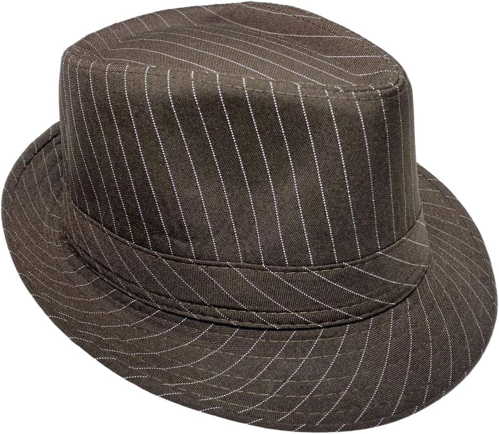 COMVIP Trilby Gangster Fedoras Panama Jazz Hat Short Brim Cotton Bowler Hats for Men/Women