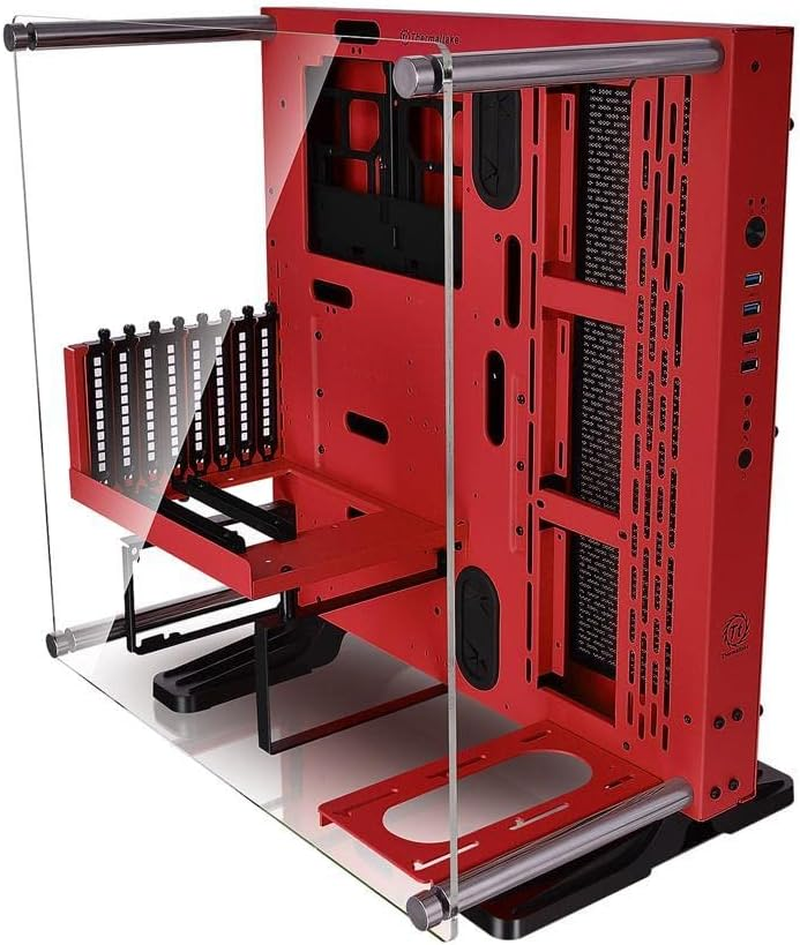 Thermaltake Core P3 Red Edition Tempered Glass Mid Tower Open Frame Case image number 4