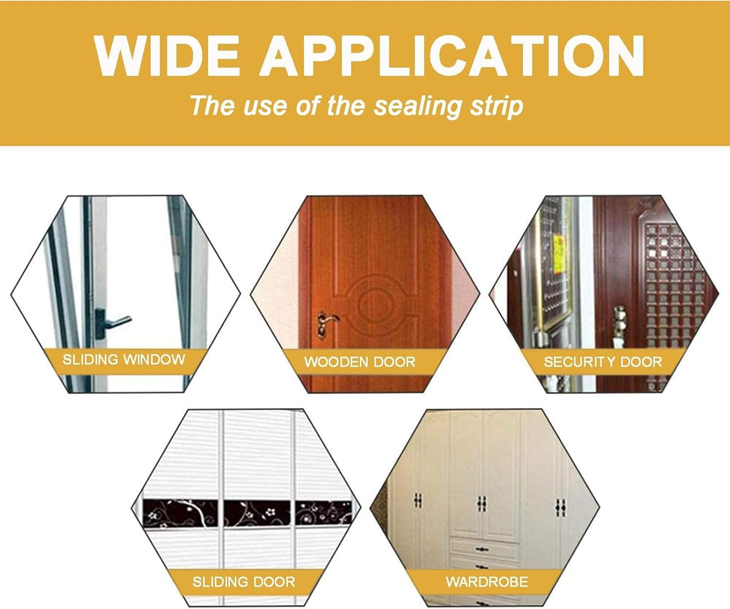 Door Weather Stripping, 20Ft Door Seal Strip,Anti-Collision Sealing Strips,Sealing Tape for Doors Windows,Self Adhesive Rubber Foam Seal Strip Sound Insulation D Type Weather Strips (White) image number 2