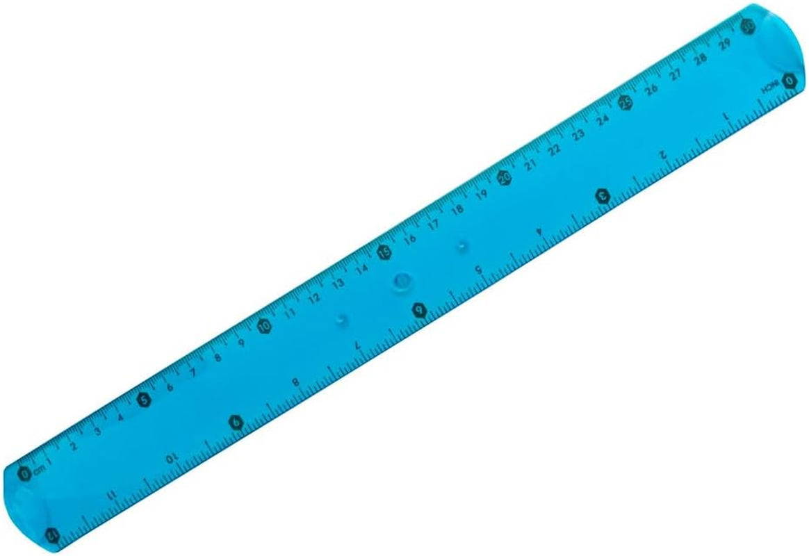 LIDERPAPEL Flexible Playing Field, 10 Cm, Cardboard, 14 Cm, Ruler 30 Cm and Plastic Semicircle, with Coloured Cover image number 3