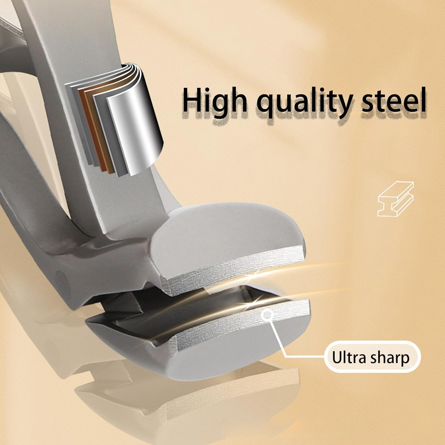 Clipdoc Max Toe Nail Clipper, Clip Doc Max Nail Clipper, Wide-Mouth Design, Splash-Proof and Sharp Ergonomic Handles, Suitable for Thick Nails and Ingrown Nails (Mix-B)