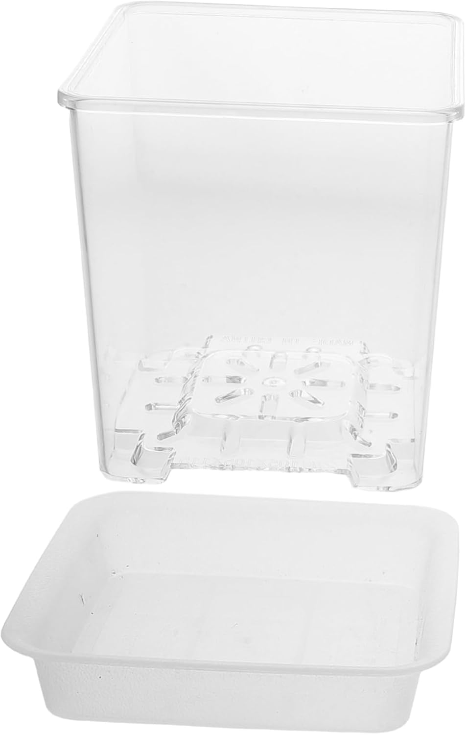 HONMEET Educational Boys and Girls Planters Small Flower Pot Drainage Hydroponic Design Plant Propagation Jars for Indoor Gardening Nursery Pot Saucer image number 3