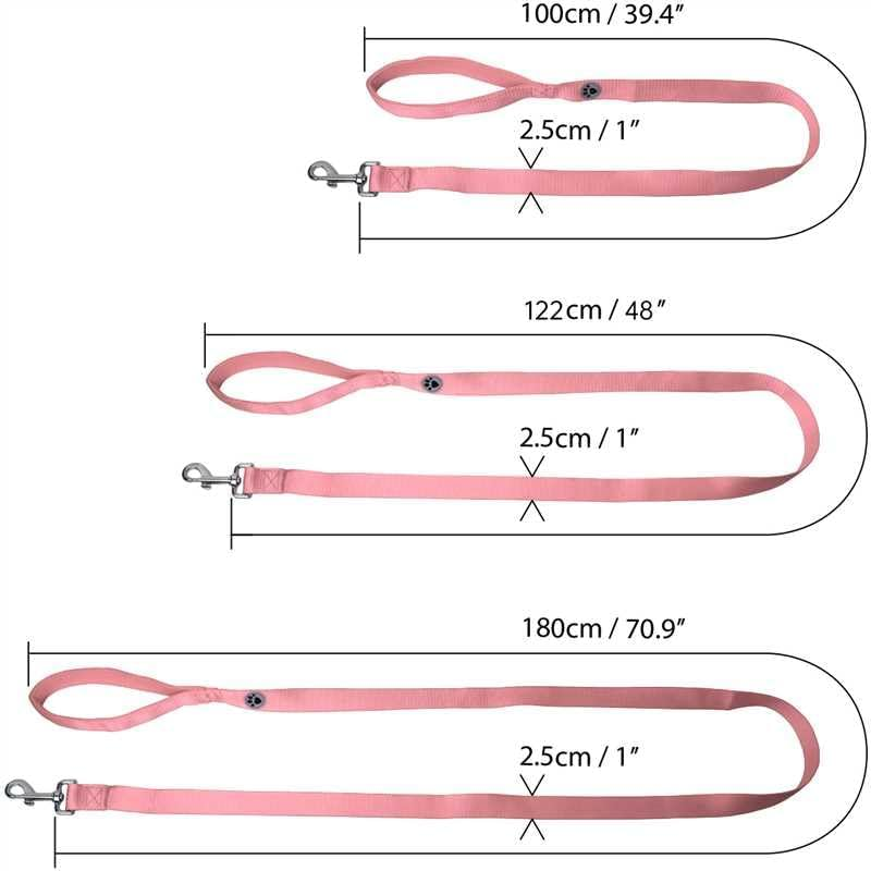 Igadgitz Home U7157 Padded Handle Dog Lead Leash - Pink -100Cm (1M) 3Ft 4" image number 5