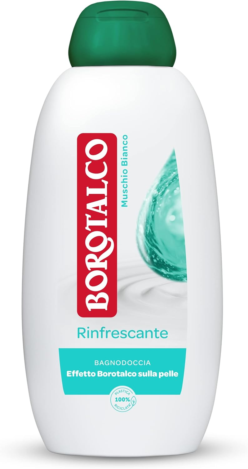 Borotalco Refreshing Shower Bath, White Musk, Body Foam, Cooling Formula, Moisturizing Freshness, Borotalk Effect on Skin, Dermatologically Tested, 600Ml Bottle image number 3