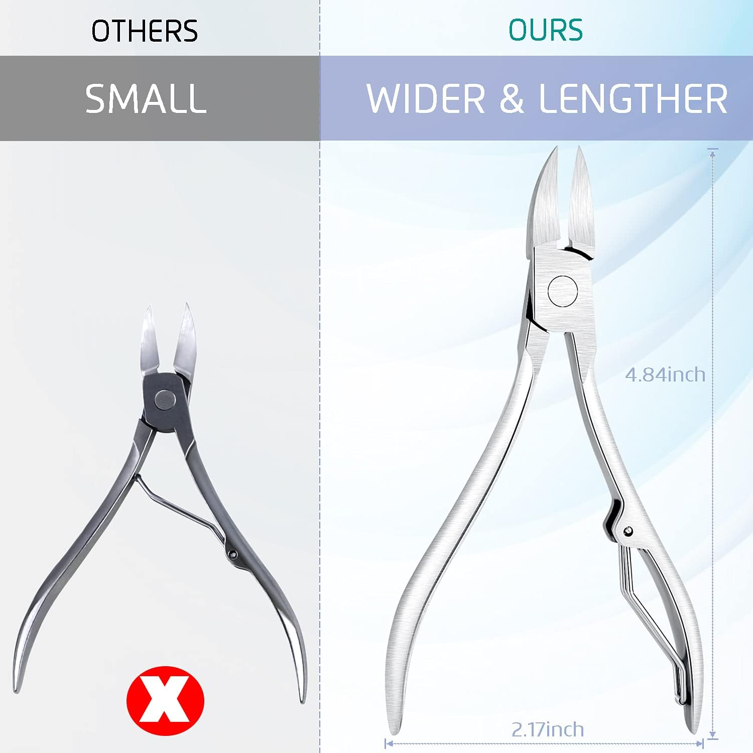 3PCS Ingrown Toenail Remover, Toe Nail Cutter, Nail Clipper, Lifter and File, Pedicure Tools, Nail Treatment Foot Set, Surgery Grade Stainless Steel, for Onychomycosis Paronychia